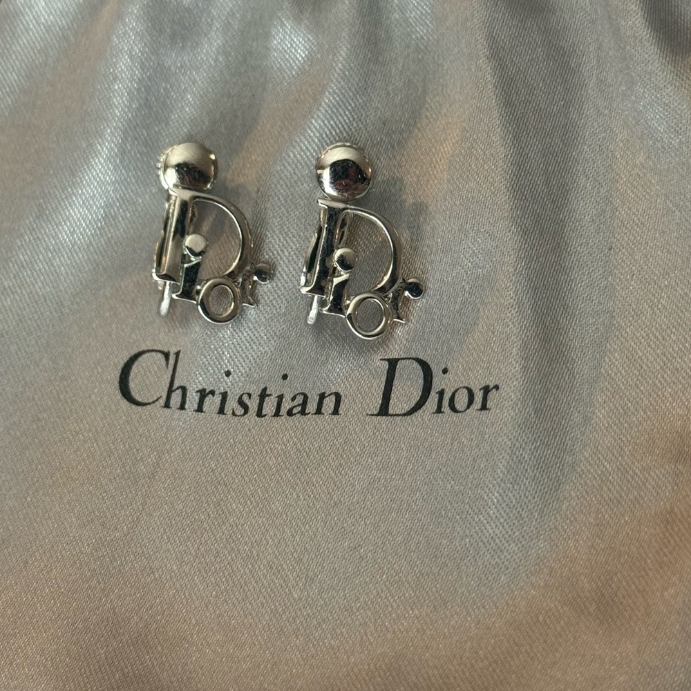 Christian Dior Silver Earrings